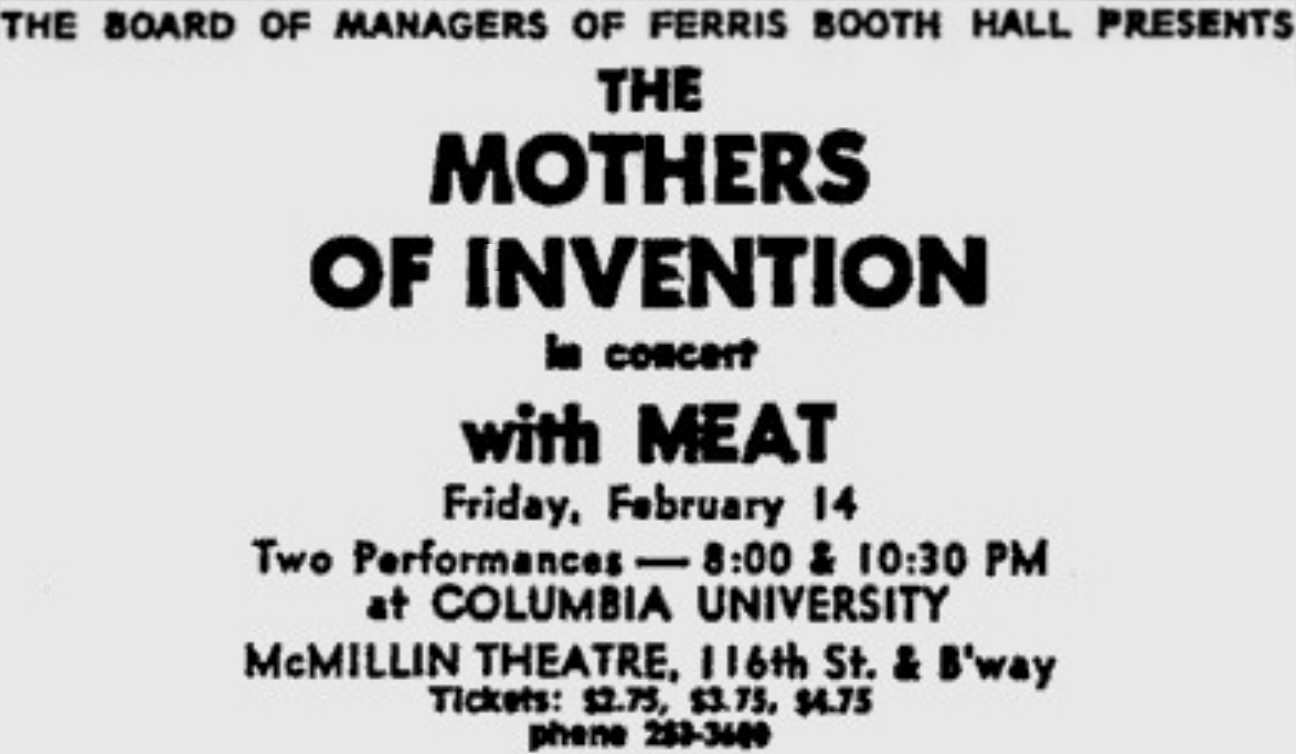 14/02/1969McMillin theater @ Columbia University, New York, NY